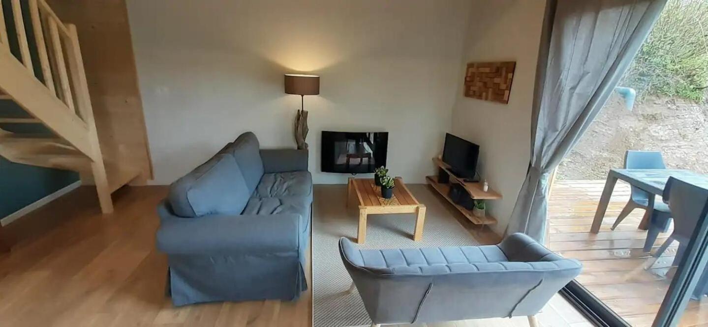 Gouézec Chalets De Pont Cob Avec Spa מראה חיצוני תמונה